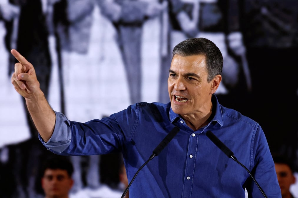Le premier ministre espagnol pedro sanchez