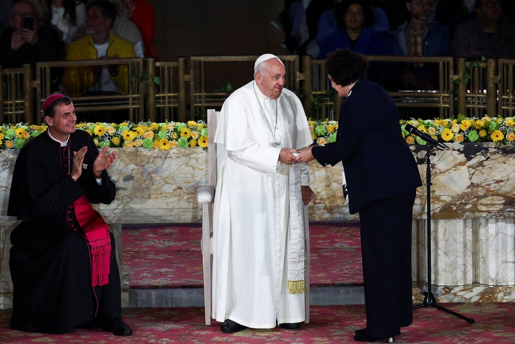 Pope francis visits belgium