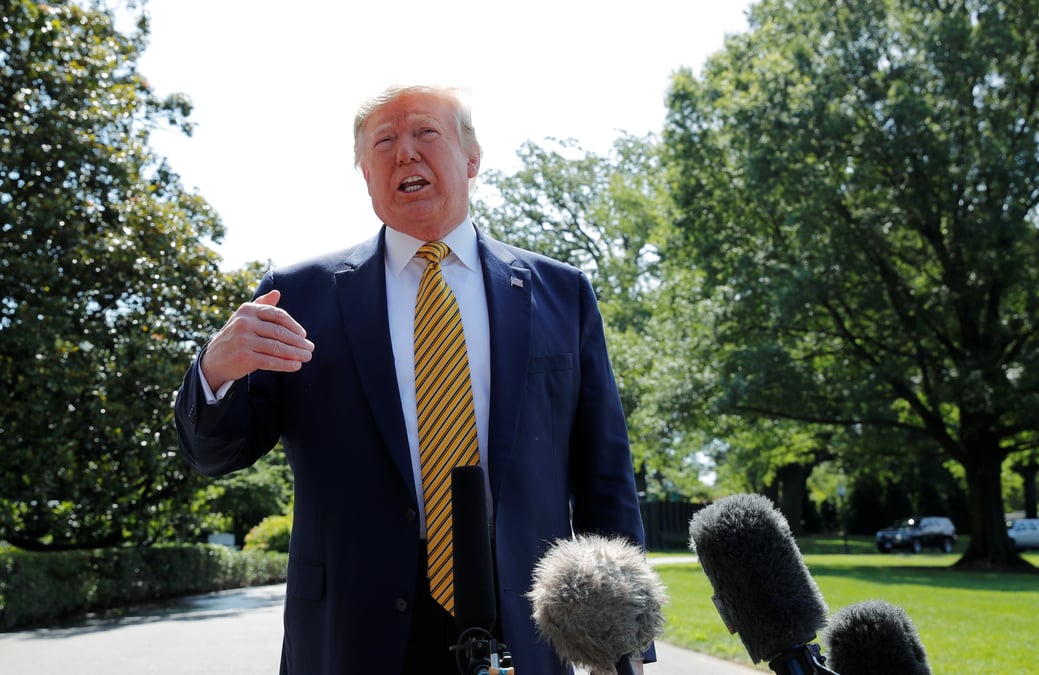 Le président américain Donald Trump
