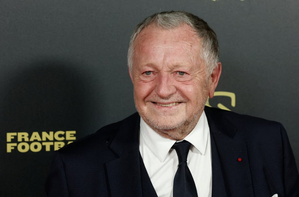 Jean-michel aulas avant le gala du ballon d'or 2022