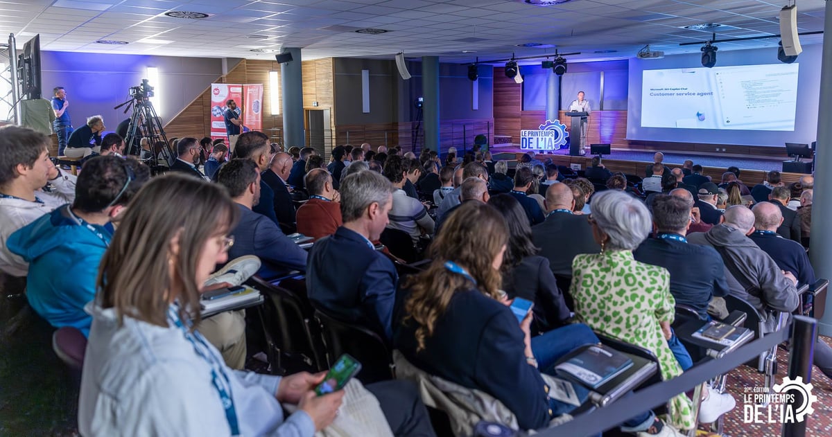 Intervention de Marc Gardette, deputy CTO de Microsoft France, au Printemps de l'IA, à Besançon (Doubs)