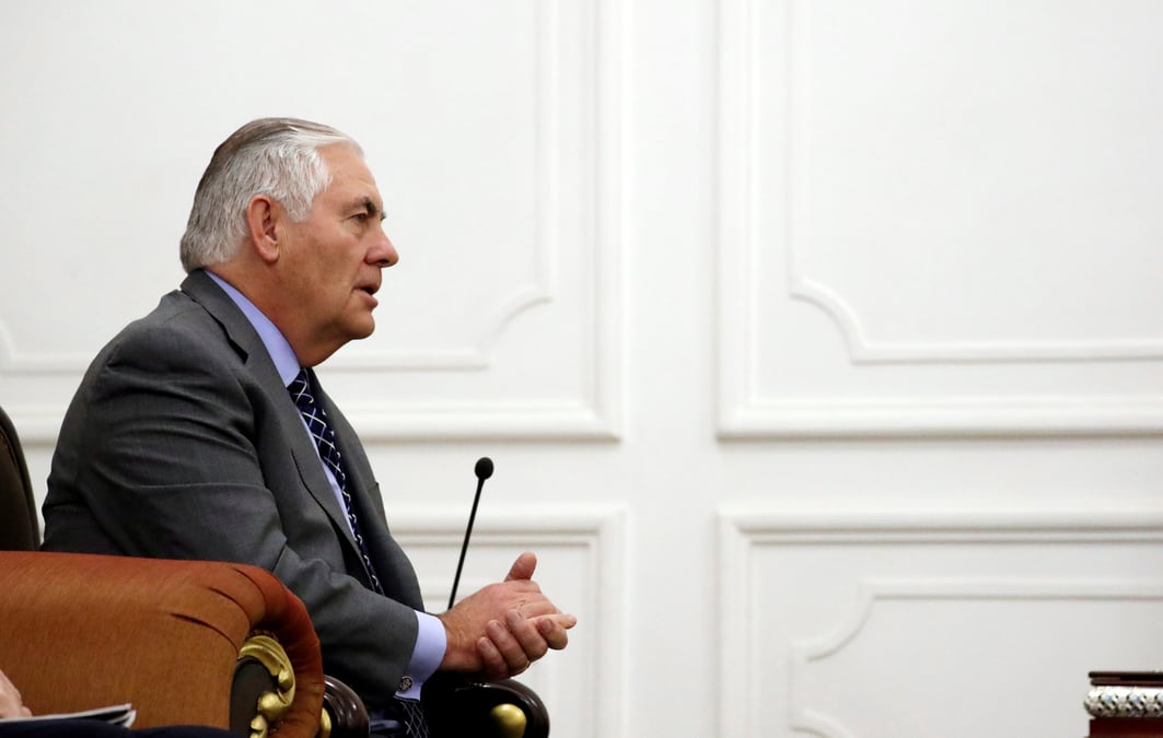 Le secretaire d'etat americain tillerson en visite a bagdad
