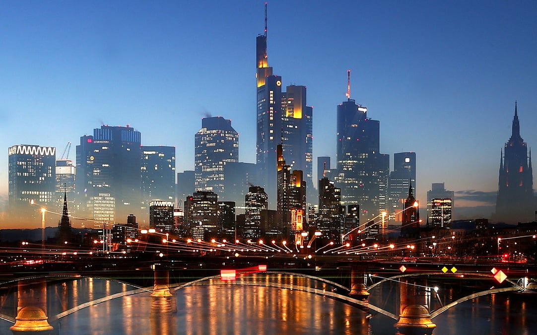 La skyline du quartier financier de francfort