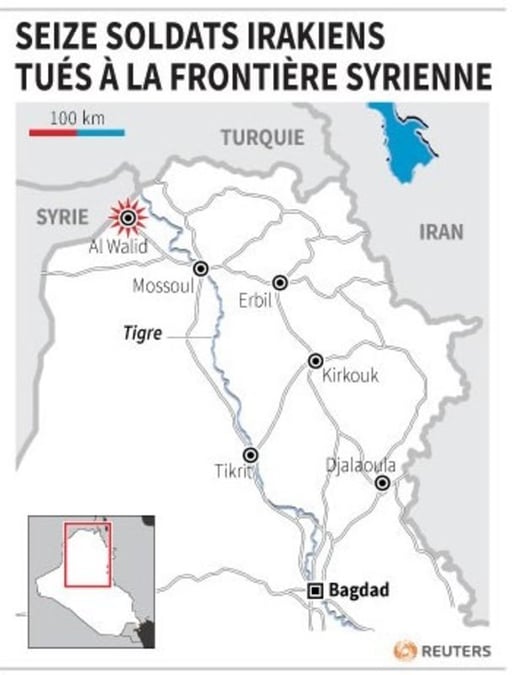 Seize soldats irakiens tués par l'EI à la frontière syrienne