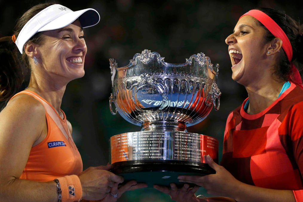 Hingis et mirza inarretables en double