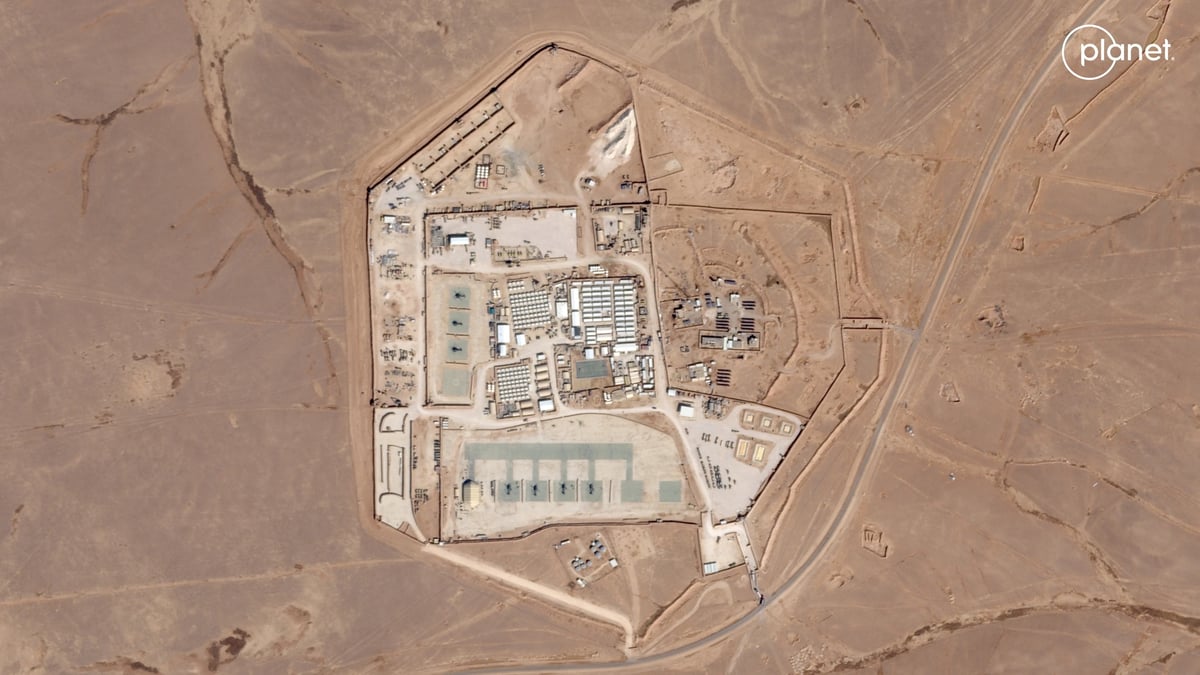 L'avant-poste militaire americain, a rukban, en jordanie