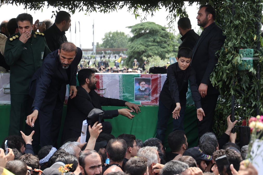 Photo des funerailles du president iranien ebrahim raissi