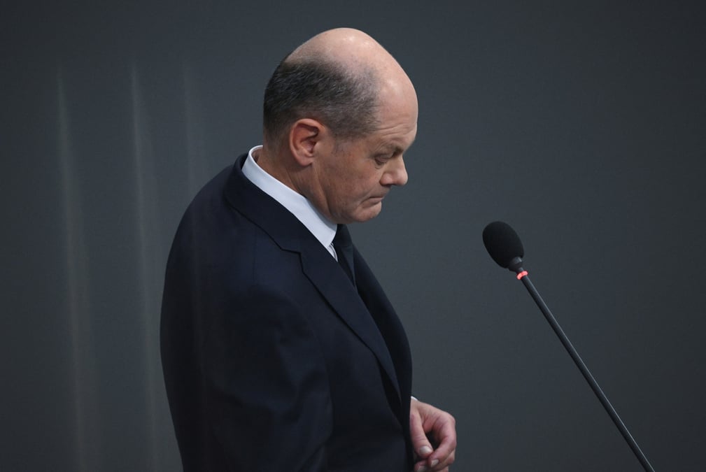 Le chancelier allemand olaf scholz