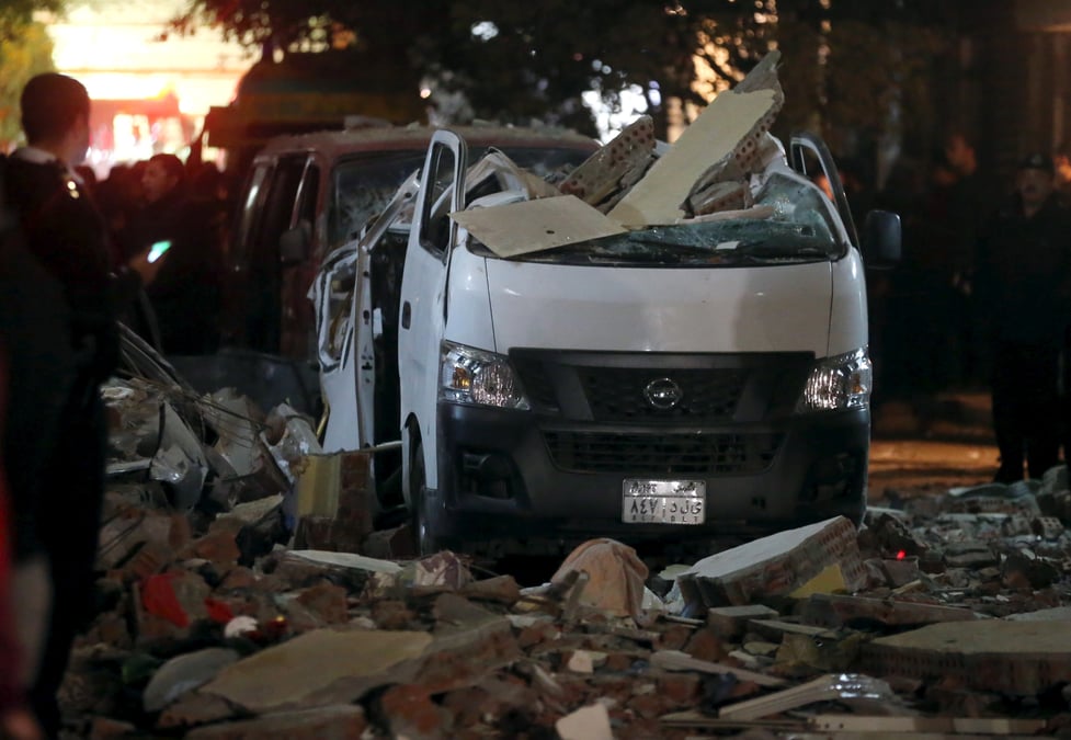 Explosion d'une bombe dans un faubourg du caire