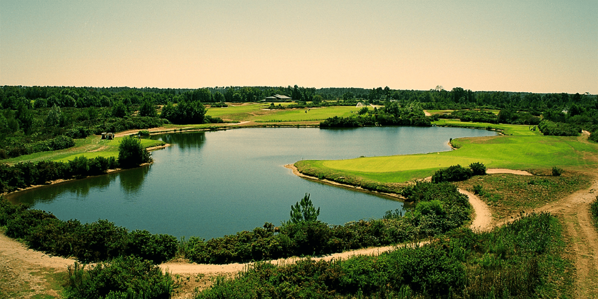 Golf du Médoc Resort, vue panoramique du trou numéro 5