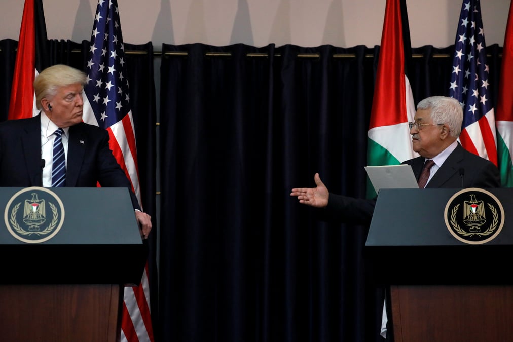 Trump evoque le processus de paix a bethleem
