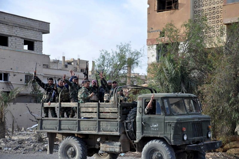 Les forces de damas et leurs allies progressent pres de hama