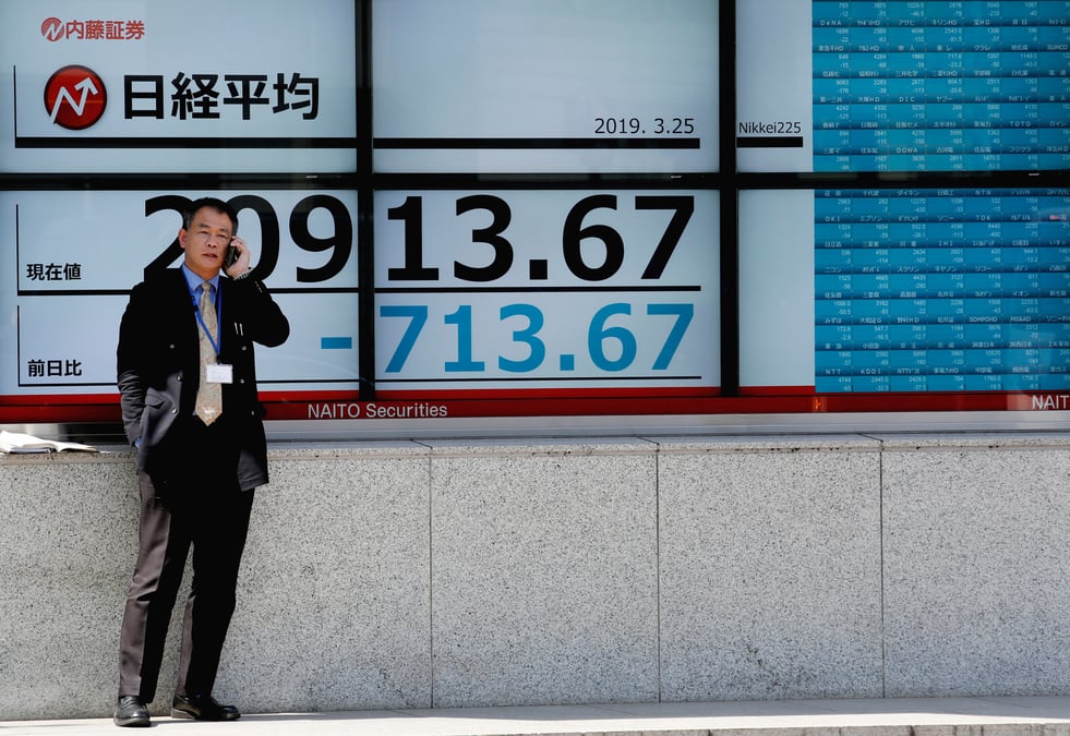 La bourse de tokyo finit en baisse
