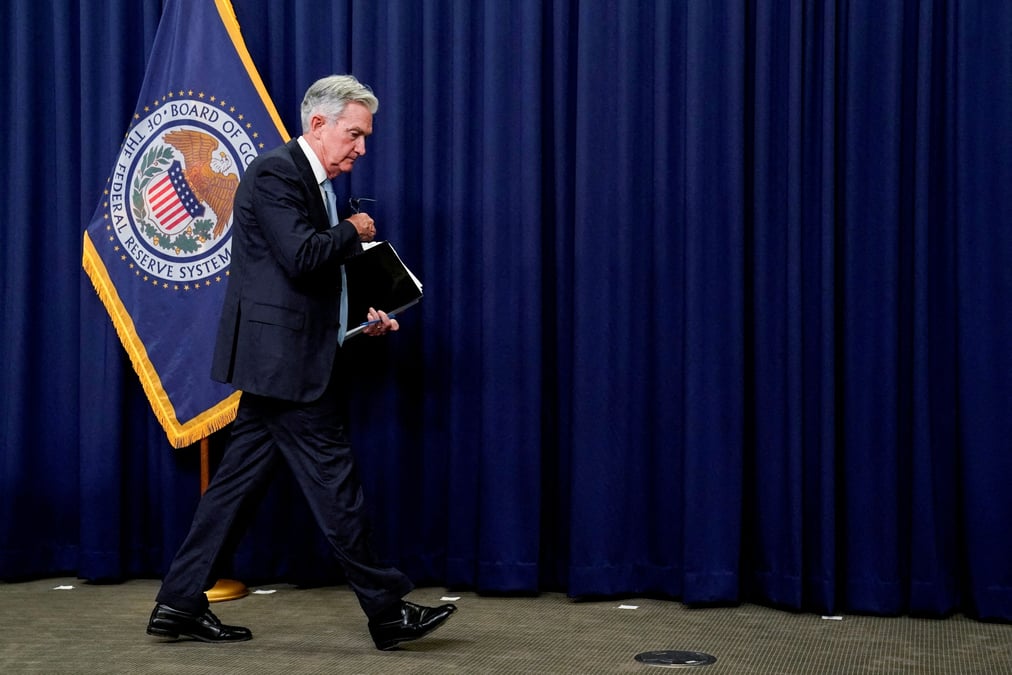 Photo d'archives du president de la reserve federale americaine jerome powell lors d'une conference de presse a washington