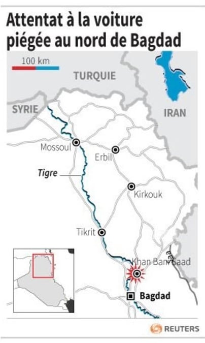Attentat a la voiture piegee pres de bagdad