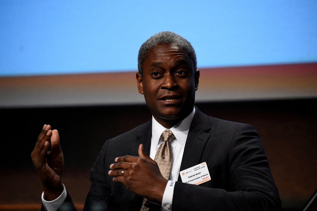 Photo d'archives de raphael w. bostic, president et directeur general de la federal reserve bank d'atlanta, a dublin, en irland