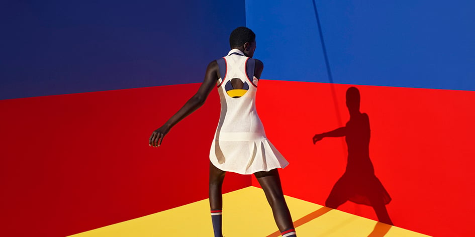 Photographie de Viviane Sassen pour la campagne de la collection Pharrell Williams-Adidas Originals, 2017.