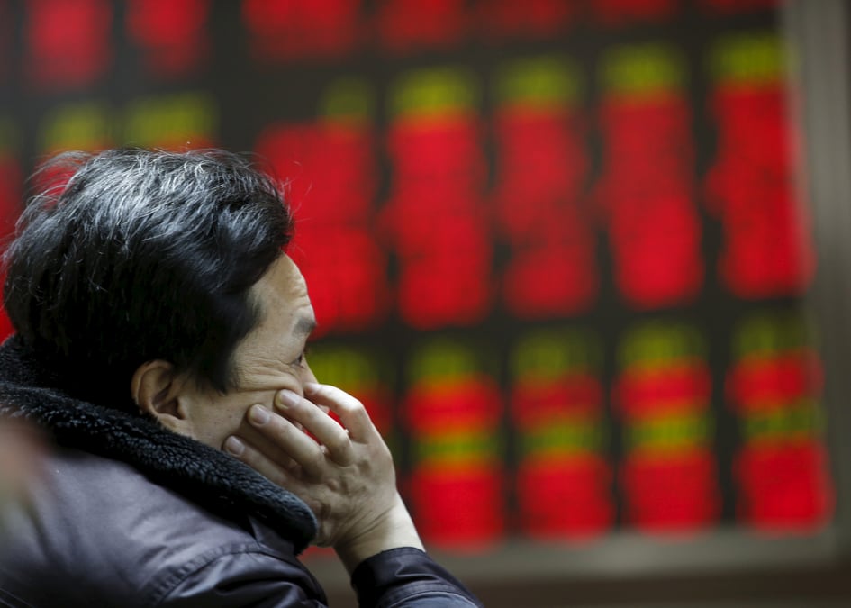 Plus forte baisse des marches d’actions chinois depuis un mois