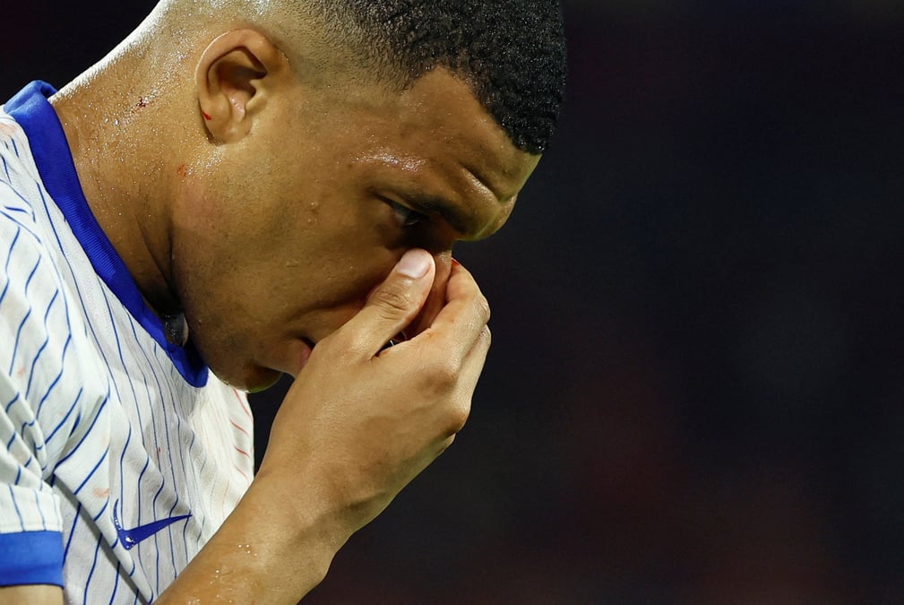 Le capitaine des bleus kylian mbappe