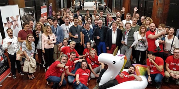 Lors du Startup Weekend de Perpignan en 2018.