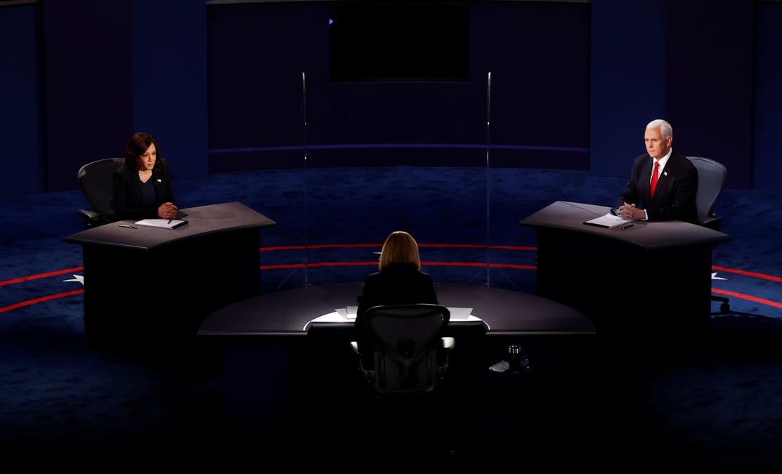 Kamala harris et mike pence font monter l'audience