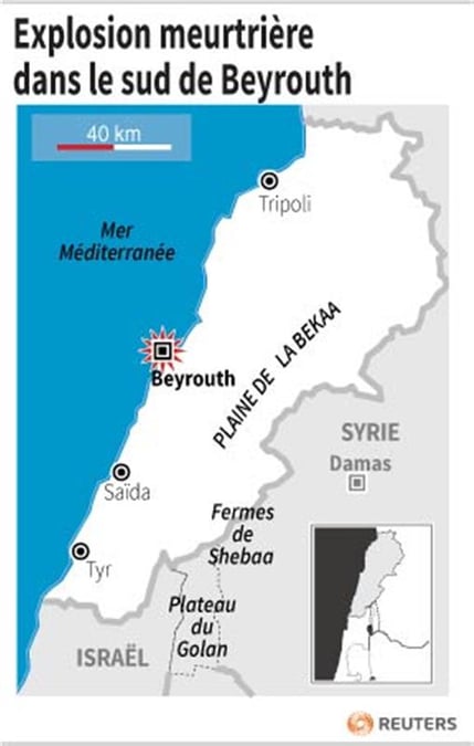 Une explosion fait deux morts dans le sud de Beyrouth