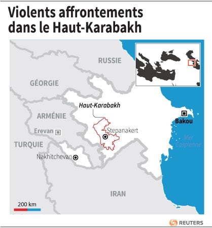 Violents affrontements dans le haut-karabakh