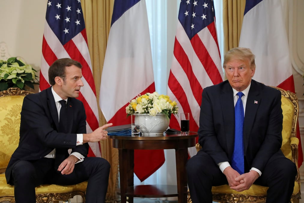 Macron et trump sont convenus d'une coordination au g7 face au coronavirus