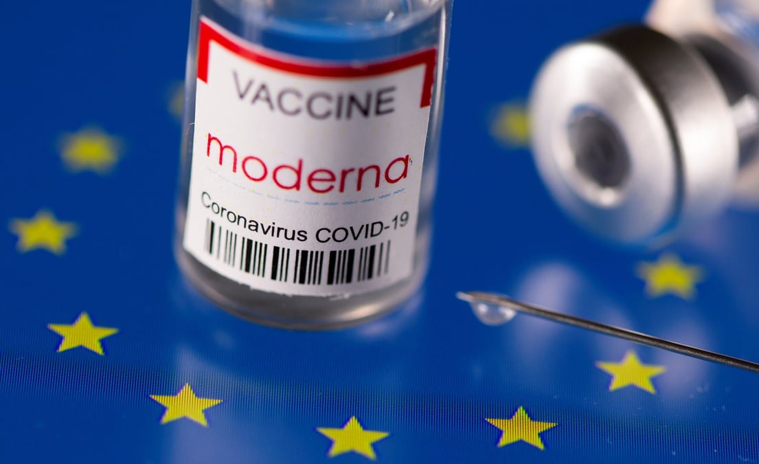 Coronavirus: moderna pense maintenir ses livraisons de vaccins a l'ue, les baisser pour la grande-bretagne