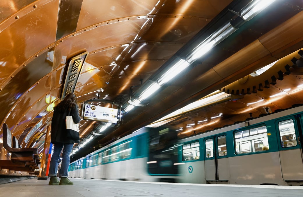 Une station du metro de paris