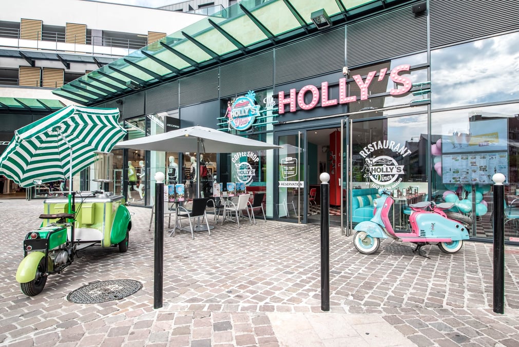 L’enseigne Holly’s Diner, ici le restaurant de Bourges dans le Cher, figure parmi les 110 adhérents du réseau orléanais de restaurants Baresto qui a fait de la RSE la clé de voûte du développement de ce secteur d’activité.