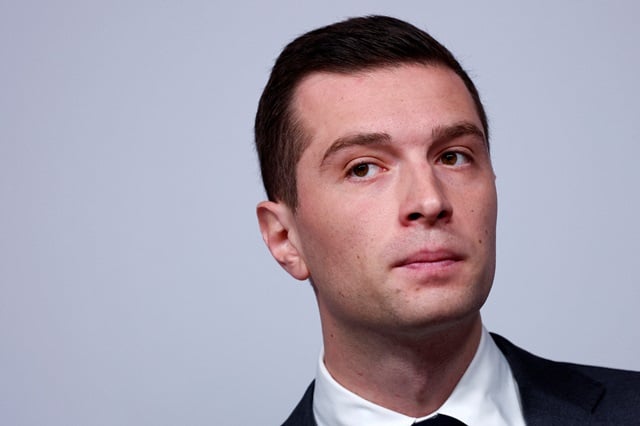 Le président du Rassemblement national Jordan Bardella.