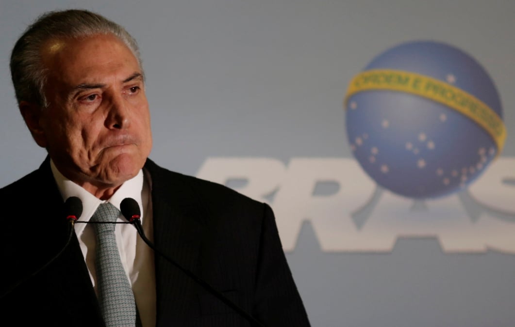 Michel temer a recu un pot-de-vin, selon un temoignage