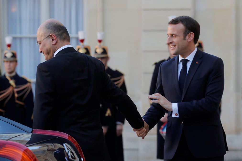L'irak evoque 13 djihadistes, macron refuse de dire s'ils sont francais