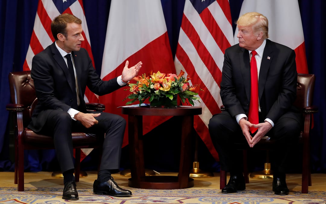 Iran et commerce au menu de la rencontre macron-trump le 6 juin
