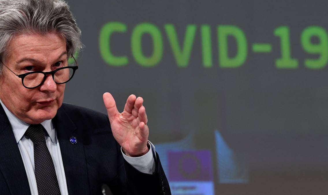 Coronavirus: l’immunite collective pourra etre atteinte dans l’ue a la mi-juillet, declare breton