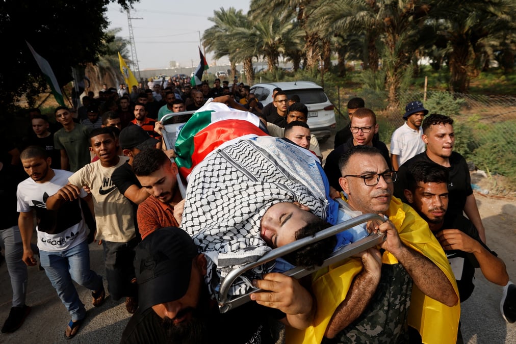 Un palestinien tue lors d'un raid israelien, a jericho, en cisjordanie occupee par israel