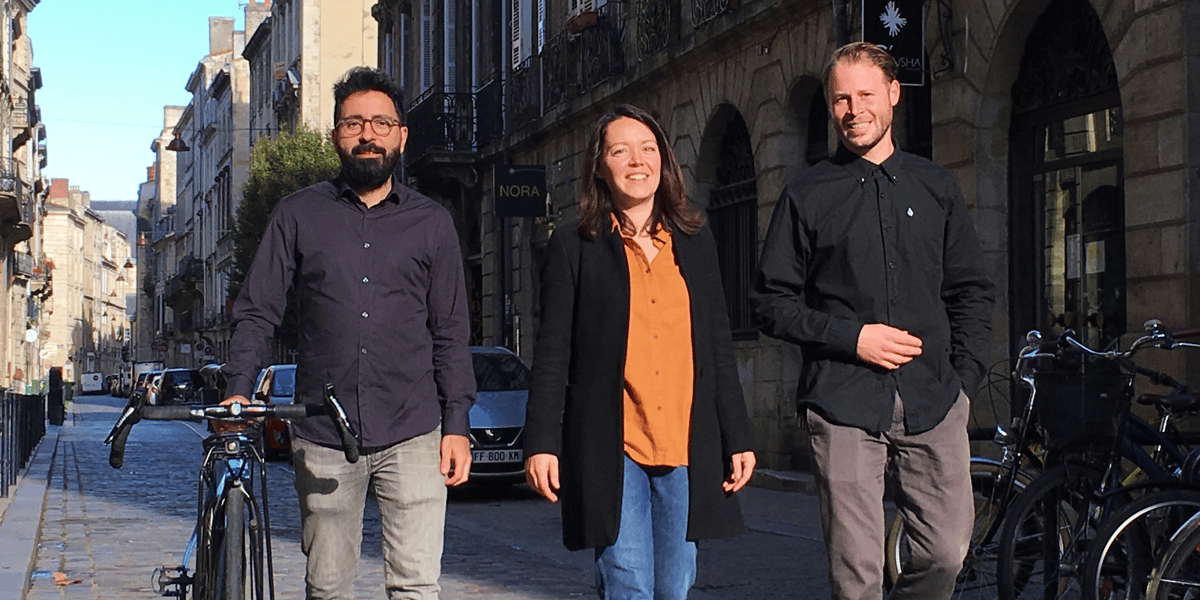 Ismaël Canoyra, Oriane Hommet et Florian Van Eeden, le cofondateurs de l'association BAM, qui promeut les mobilités responsables.