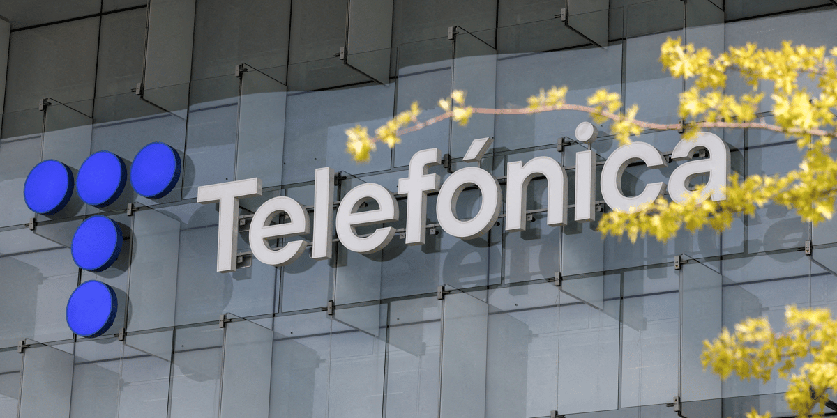 Photo d'archives du logo de telefonica