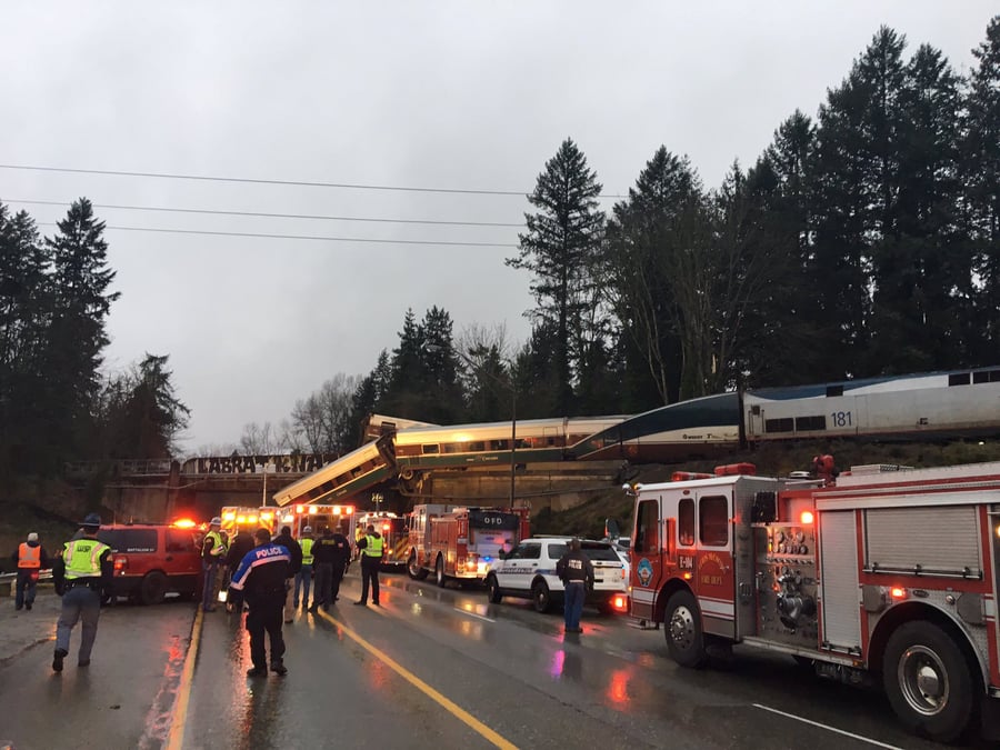 Deraillement aux usa, plusieurs morts