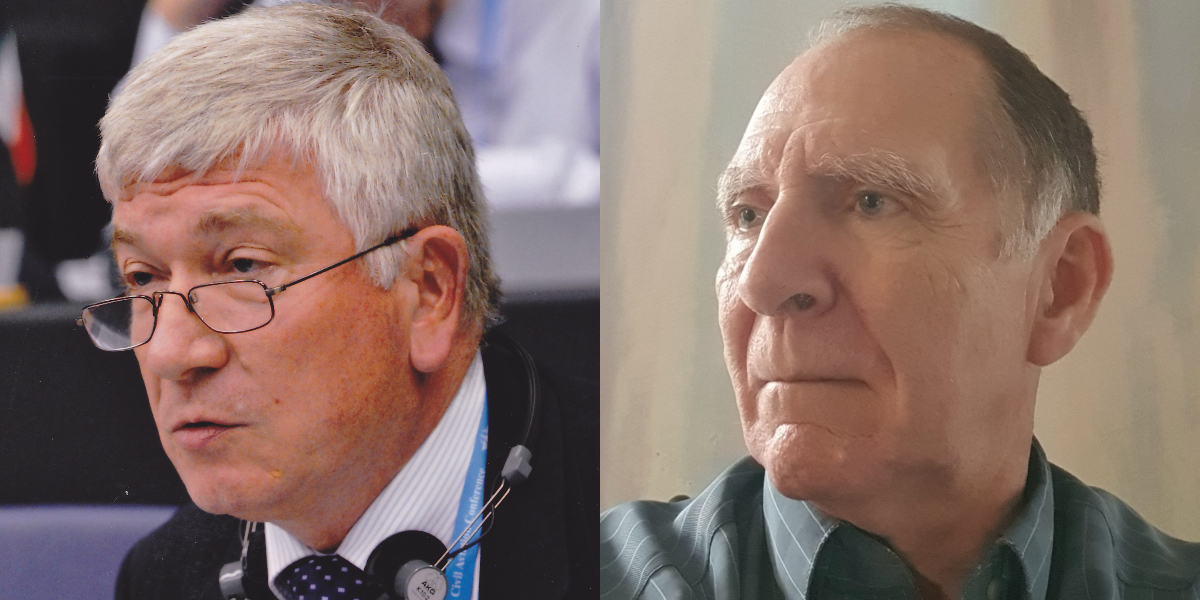 Michel Wachenheim, Président de l'Académie de l'Air et de l'Espace et Xavier Bouis, président de la Commission Energie et Environnement de l'AAE.