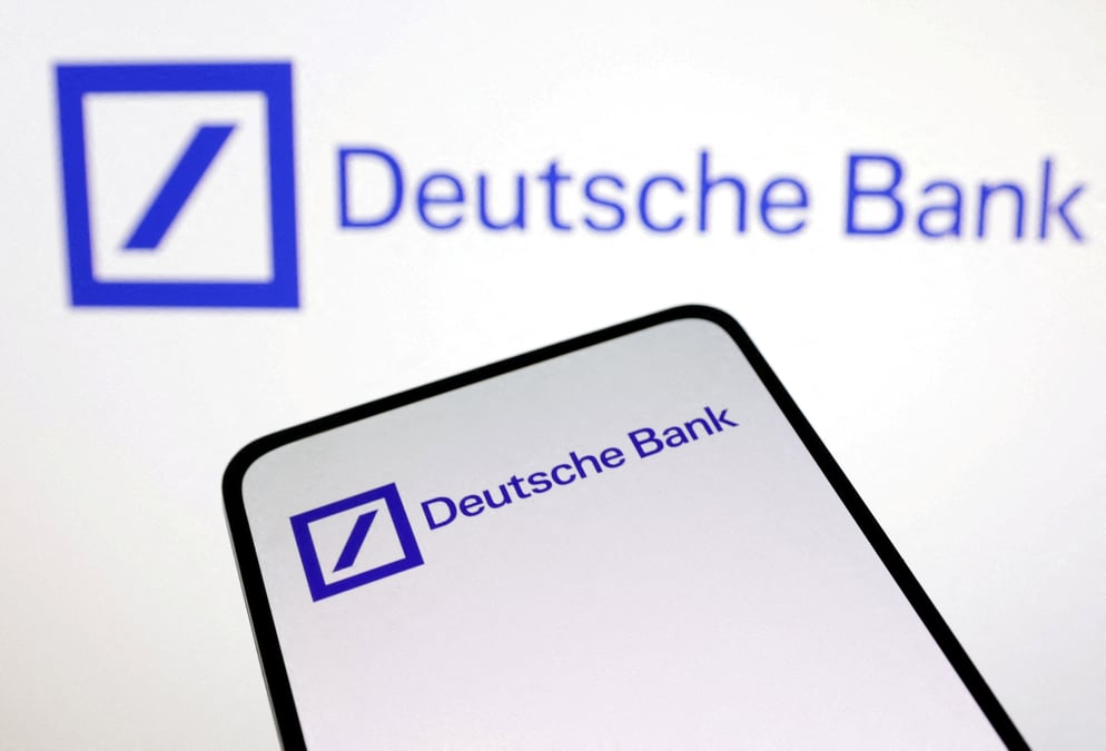 Illustration du logo de la banque allemande deutsche bank