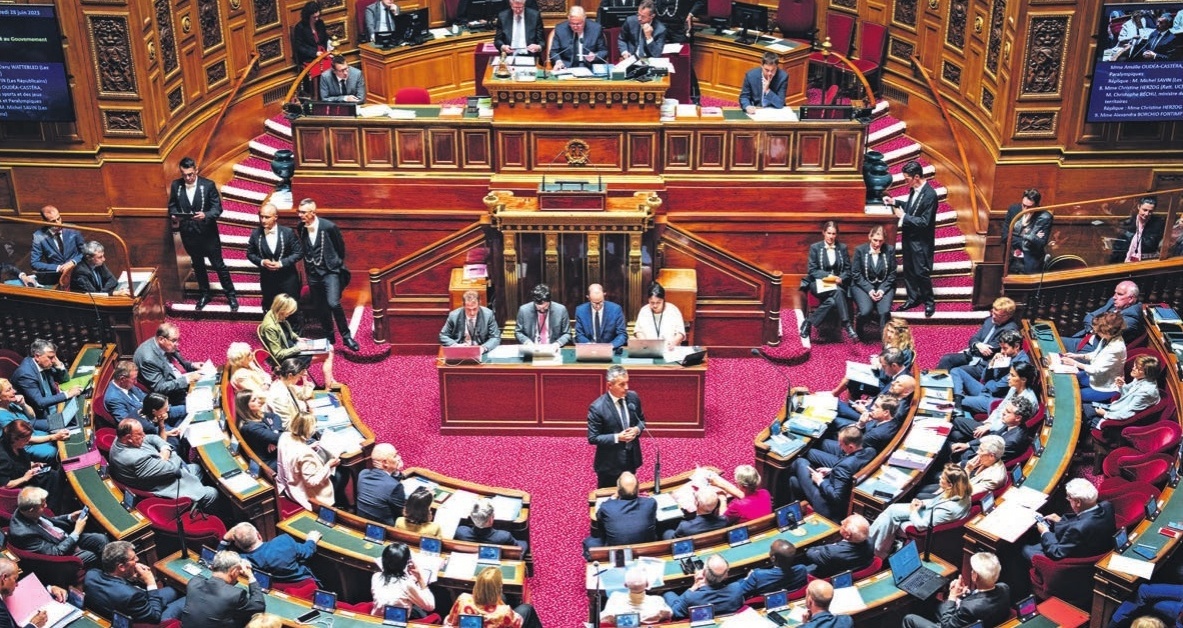 Le ministre de l’Intérieur au Sénat lors des questions au gouvernement, le 28 juin.