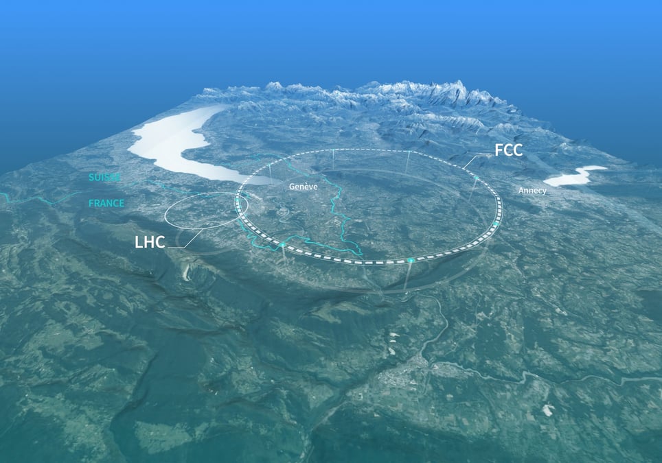 Le Cern indique avoir travaillé à une centaine de scénarios alternatifs pour le tracé du collisionneur, fixé il y a deux ans.