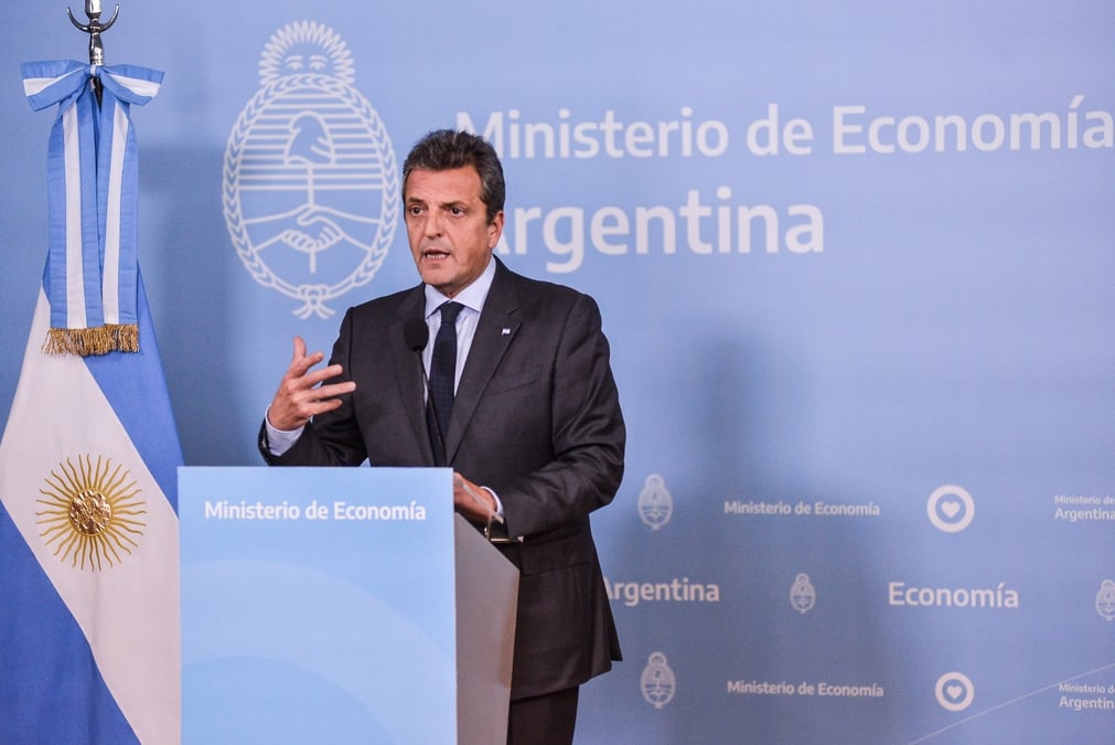 Sergio Massa, ministre de l'Economie argentine, et candidat du camp gouvernemental.
