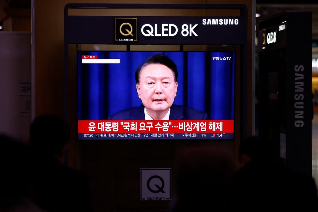 Le president sud-coreen yoon suk yeol annonce la levee de la loi martiale
