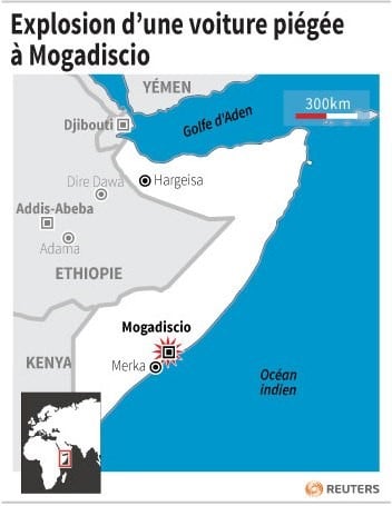 Explosion d’une voiture piegee a mogadiscio