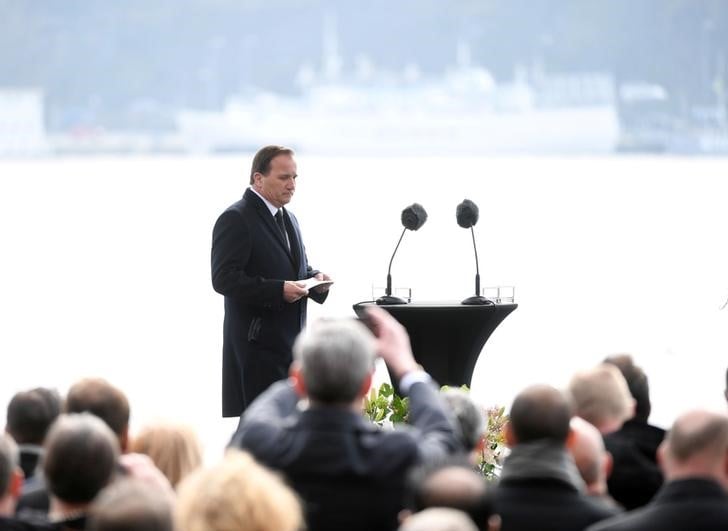 Minute de silence a la memoire des victimes en suede