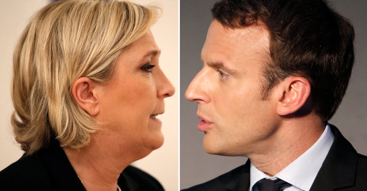 Le pen et macron ne retiennent plus leurs coups