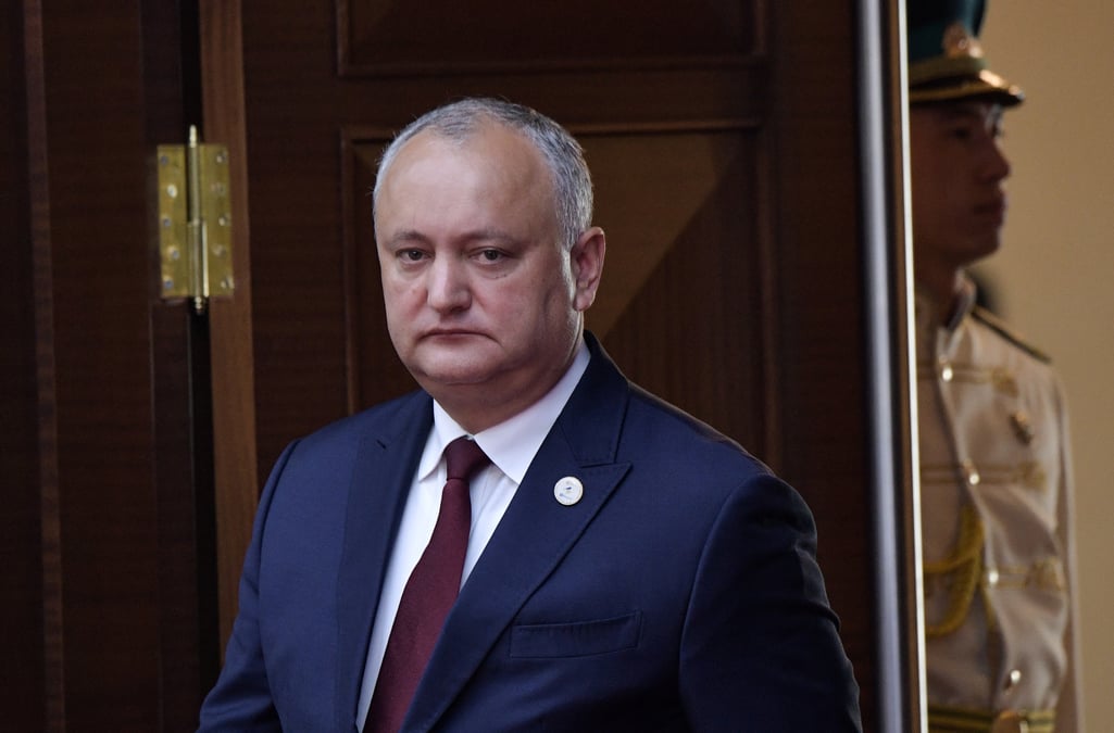 Le president moldave, igor dodon, releve de ses fonctions